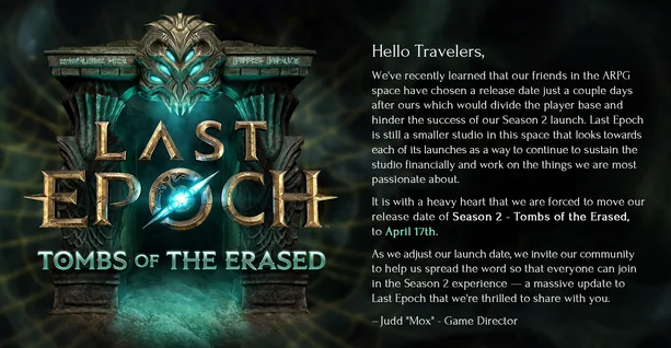 last epoch season 2